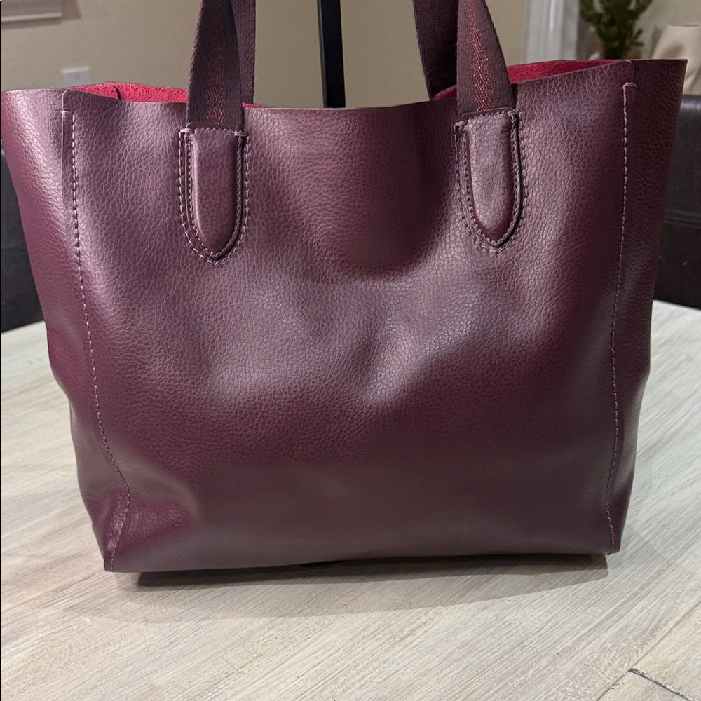 Coach Derby Deep Burgundy Leather Tote- NWOT - Picture 7 of 11